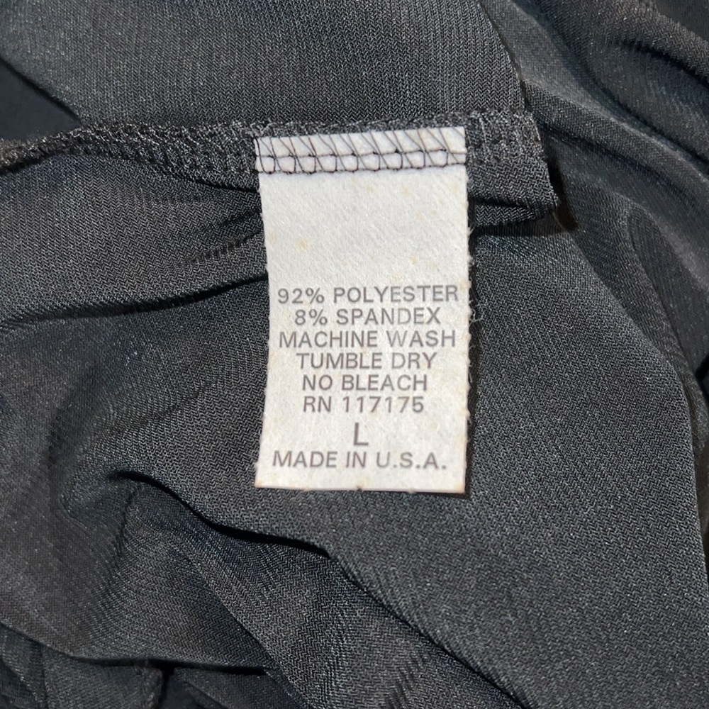 Women’s jersey black dress Forever large - Picture 4 of 5